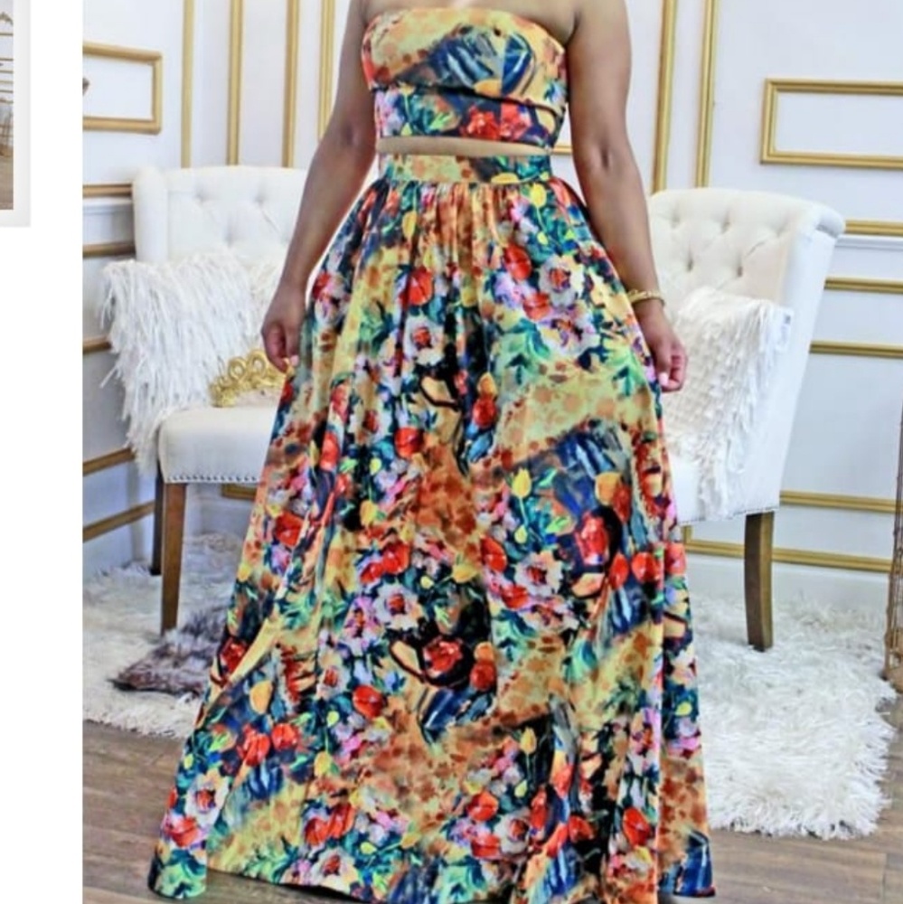 2 piece floral set